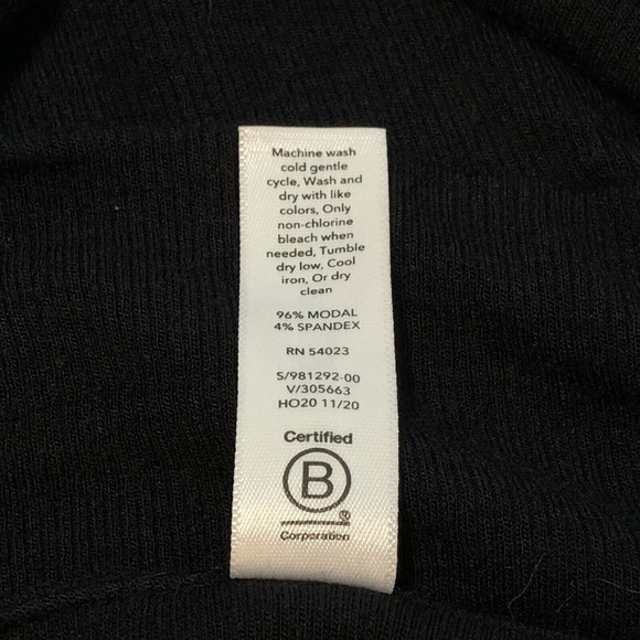 Athleta Well Rested Ribbed Sleep Bra Size XS Black Super Soft Stretch Comfort - Picture 4 of 6